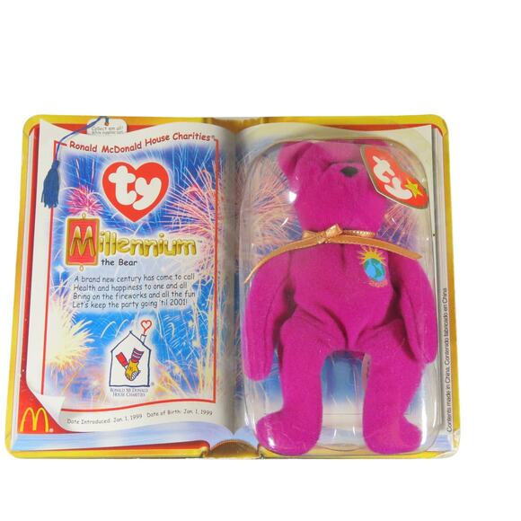 Lot of 7 McDonald's Ty Beanie Babies International Bears II Good Condition READ - Picture 6 of 16